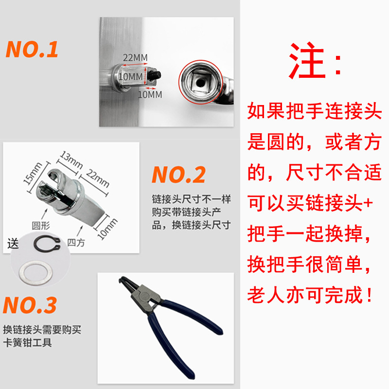 Lock Accessories Handle Door Handle Lock Interior Door Handle Hand Panel Universal Bathroom Door Lock Handle details Picture