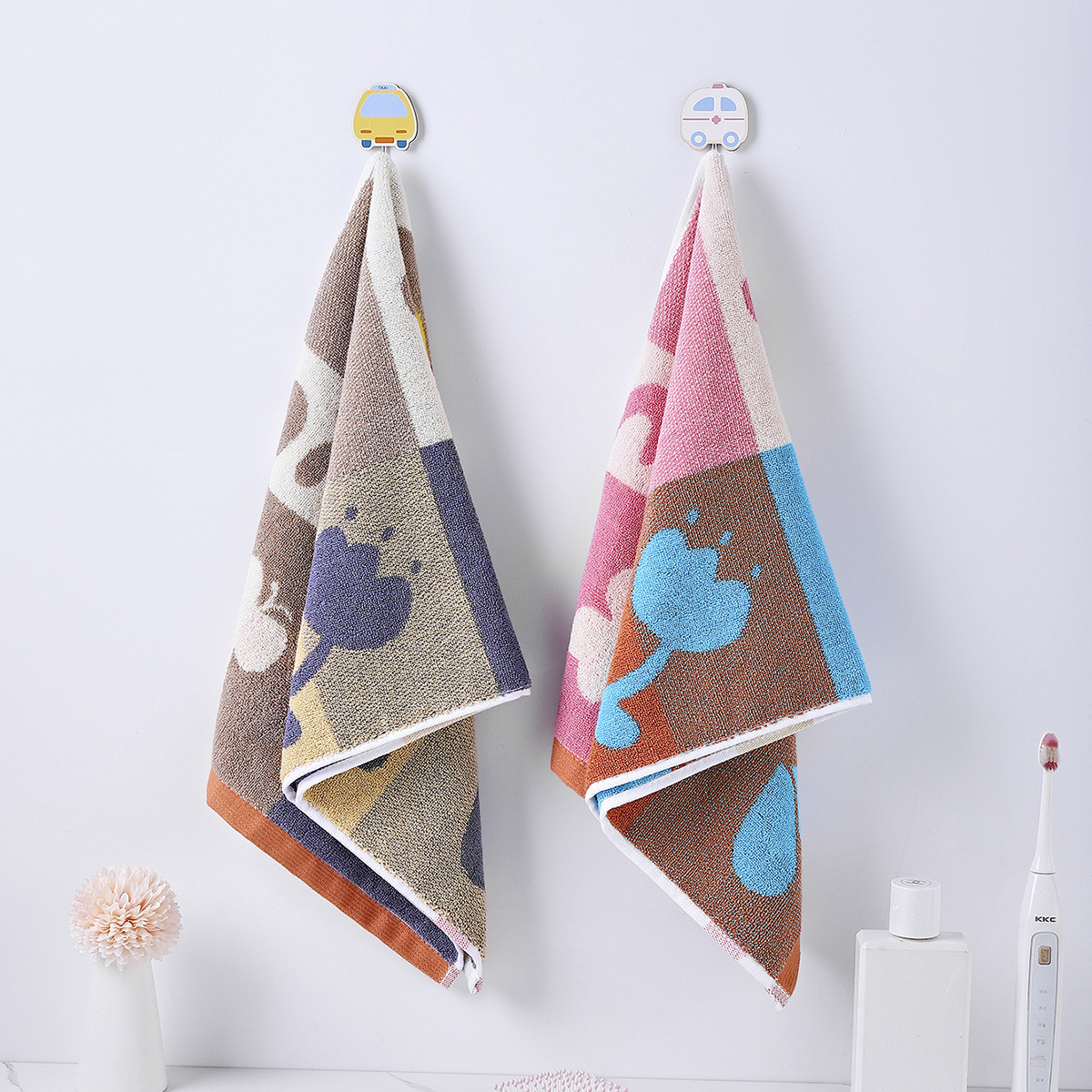 Sweet Cotton Towel Jacquard Face Towel Cute Color Face Towel Soft Absorbent Spot A New Hair