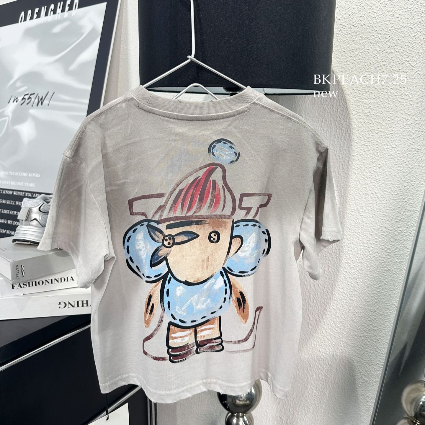 男童做旧卡通短袖夏季新款童装儿童夏装韩版时髦宽松T恤上衣服潮