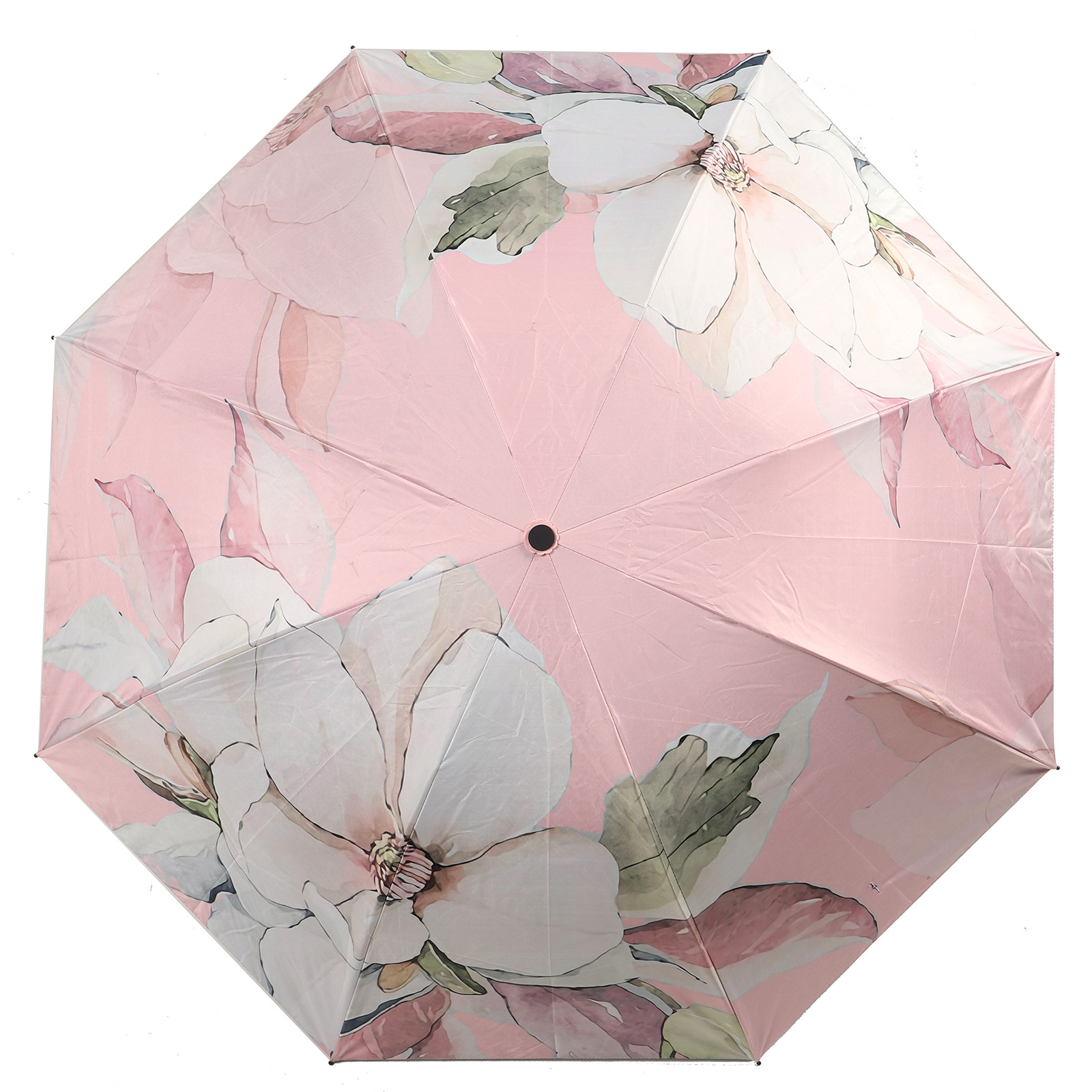 厂家批发雨伞晴雨两用黑胶太阳伞三折折叠防晒防紫外线遮阳伞