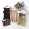 Wholesale of 2024 new women's vests with soft and comfortable halter tops and modal cotton base layers details Picture