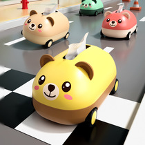 Tissue box paper box coffee table paper box paper box living room roll paper box Home creative desktop can store car paper