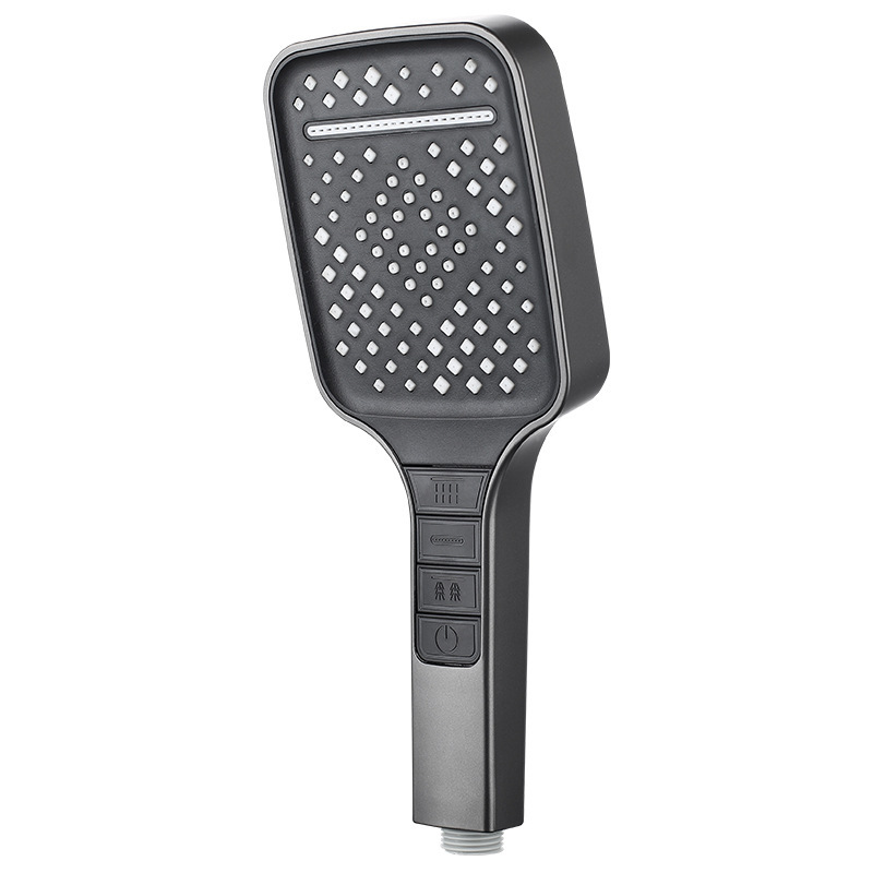 花洒喷头/淋浴喷头/花洒/花洒头/沐浴露乳液按压泵头白底实物图