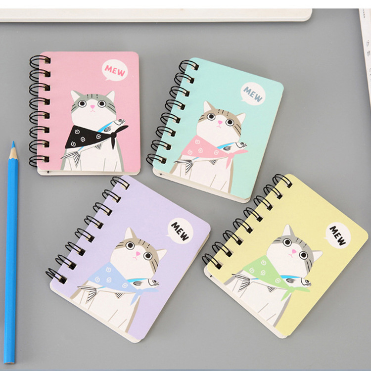 Cute Coil This Portable Pocket Notepad Student Stationery Cartoon Notebook Coil This Manufacturer Wholesale details Picture
