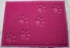 Rectangular medium-sized cute paw print pvc cat paw litter pad manufacturer wholesale 40*60 Item Picture