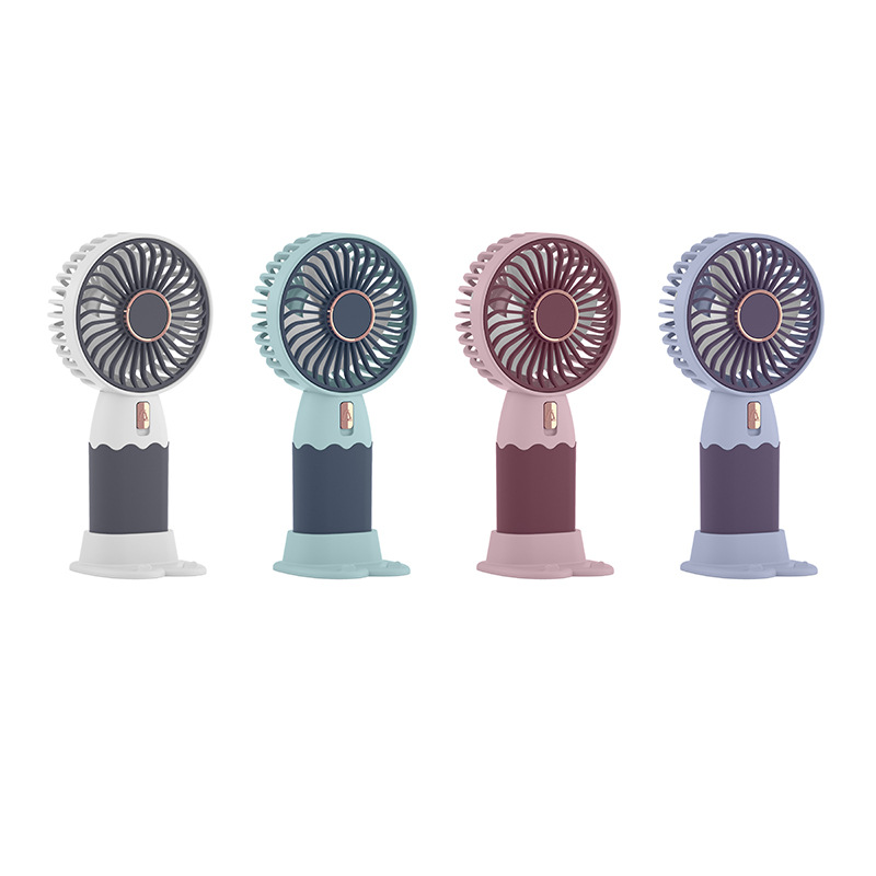 Nuevo mini ventilador de mano usb pequeño regalo portátil pequeño ventilador eléctrico para estudiantes logotipo impreso comercio exterior transfronterizo Item Picture