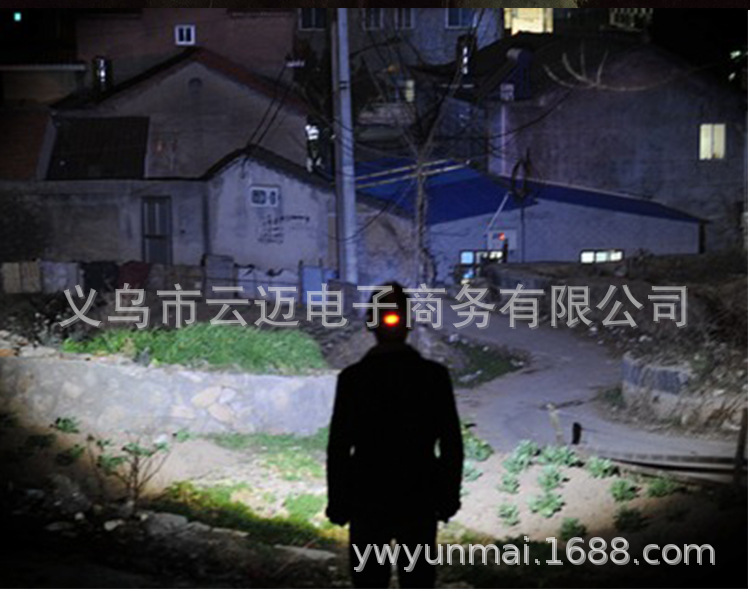 The new cross-border XHP70 telescopic zoom headlamp, USB charging, battery level display, large lens XHP70 strong headlamp pic 20