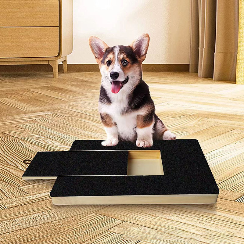Cross-border wooden dog nail file board, pet toy nail scraper, pull-out and foldable nail repair dog scratch board details Picture