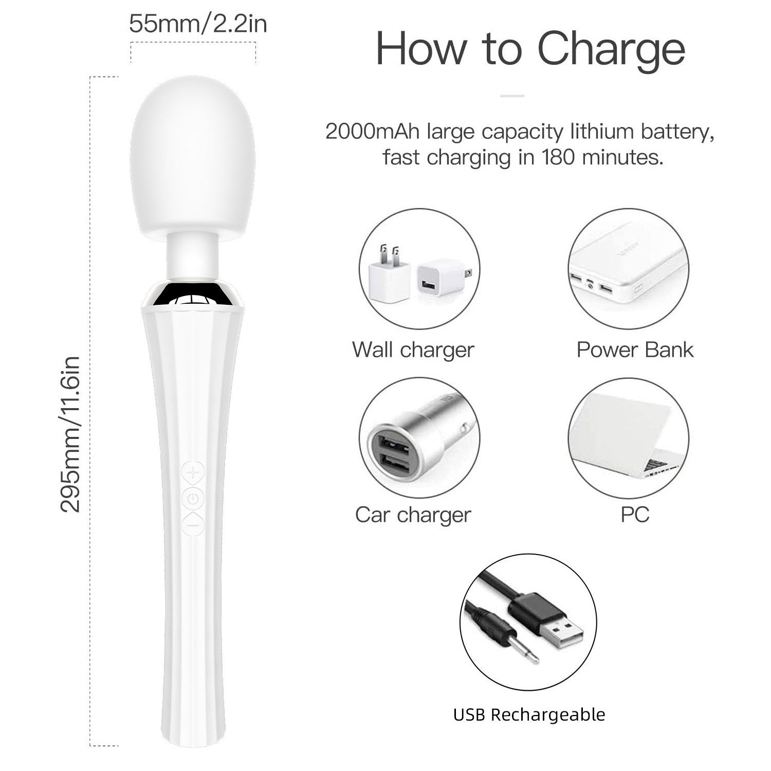 "Little Waist Female masturbation Massage charging AV Stick Adult product. Application Scenario