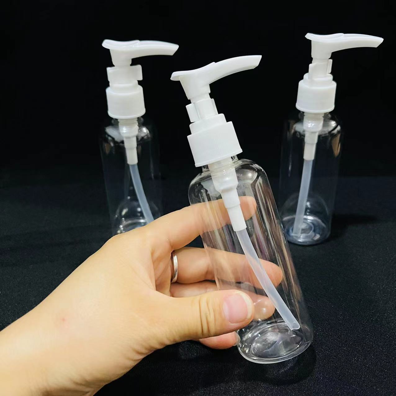 【 The innermost cabin in Zone 3 】 White press-cap 12/ bag 1200/ box transparent bottle press-type small spray bottle travel sub-bottle set alcohol bottle makeup hydrating 1 yuan supply Specification image