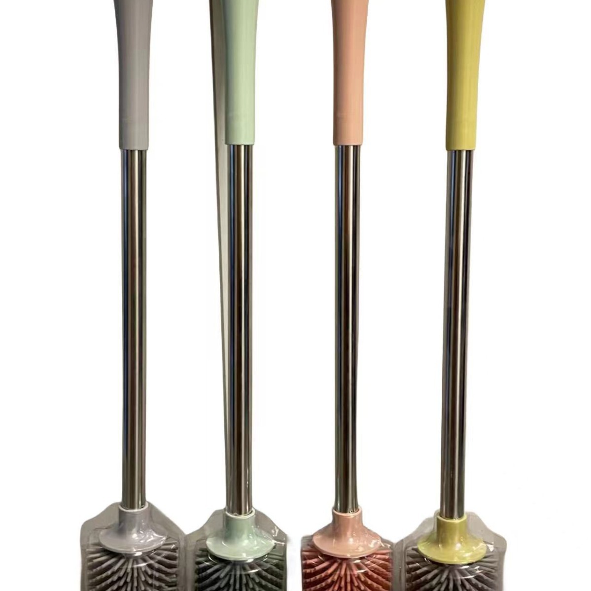 Household toilet brush set, bathroom cleaning brush, toilet no blind spot brush, wall-mounted long-handled soft bristle toilet cleaning brush Specification image
