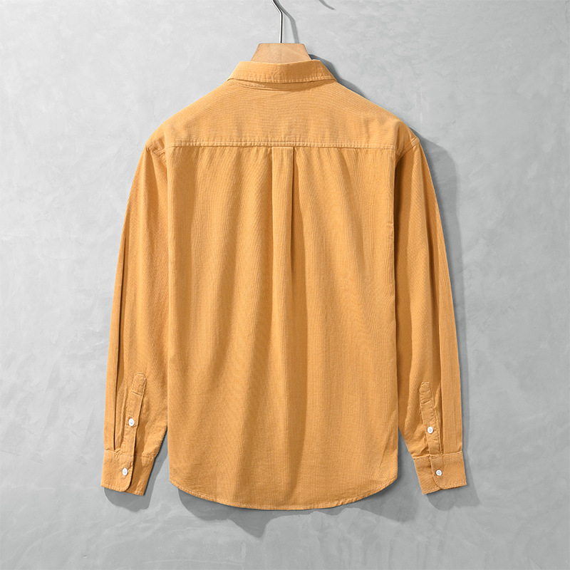 New men's pure cotton shirt for spring and autumn, trendy, casual, cool, loose and versatile shirt jacket 8926 factory direct sales Application Scenario