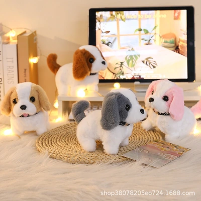 Electronic pets, electric dogs that can run and bark, wholesale street toys, home ornaments, animal dolls, cross-border thumbnail