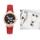 TIKTOK热销爆款新款女士手表时尚个性简约腕表蝴蝶数字皮带手腕表套装图