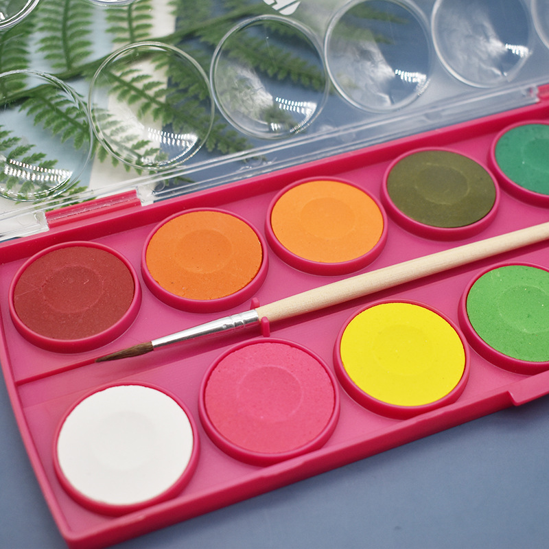 美术颜料实物图