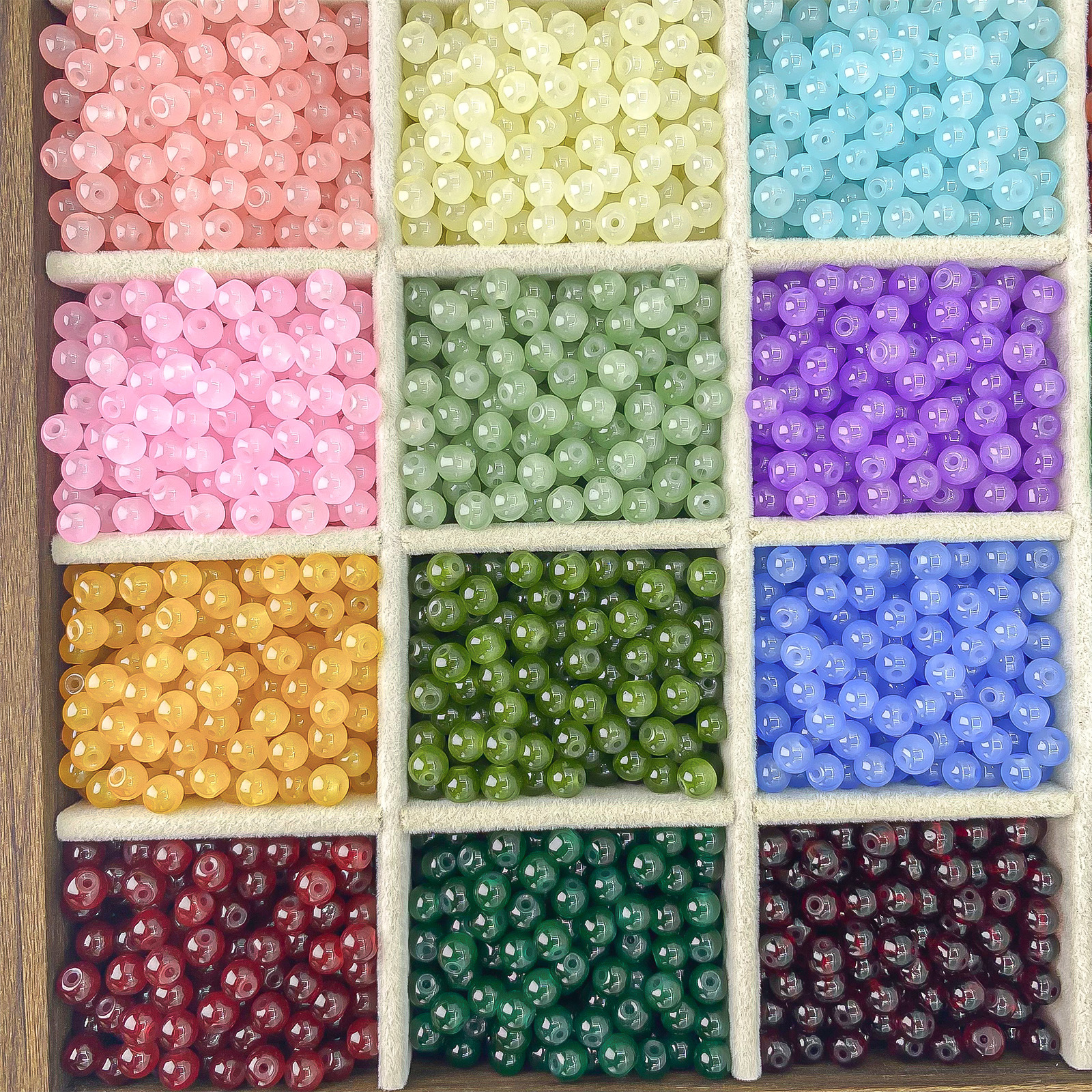 diy beads, crystal bracelets, handcrafted cinnabar beads, bracelets, accessories, and glass beads Specification image