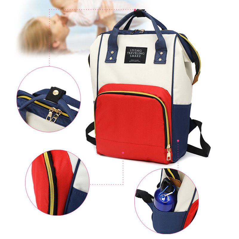 Mummy Bag, a multi-functional, fashionable, warm and large-capacity backpack, is lightweight and convenient for infants and baby storage when going out Specification image