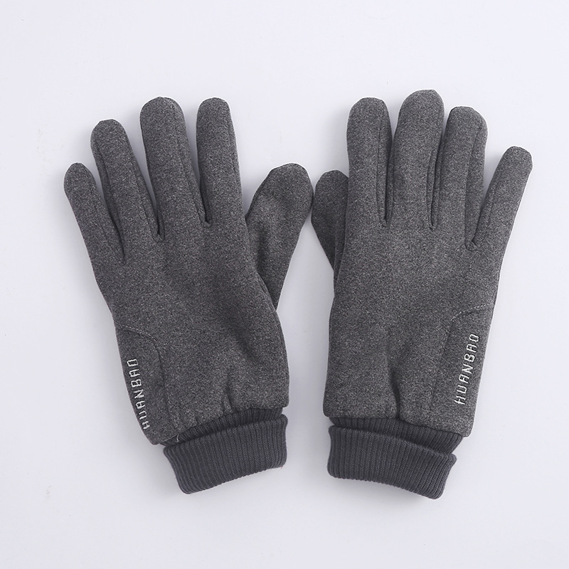 Gloves Winter Women Plus Fleece Thickened Warm Touch Screen Windproof Slide Driving Outdoor Sports Cycling Running Male Wholesale Specification drawing