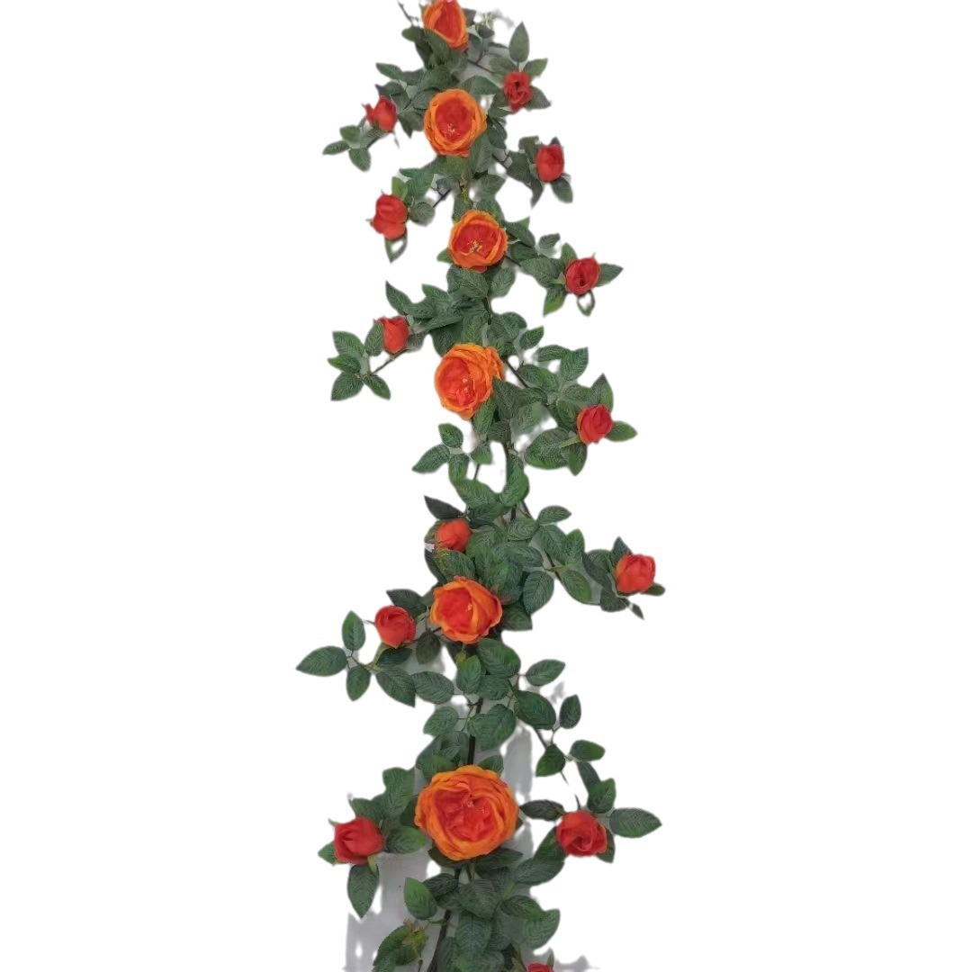 Artificial flower green baskets, iron wire flower branches, atmosphere decoration items, handicrafts, props, indoor soft decoration, landscape flower strips Item Picture