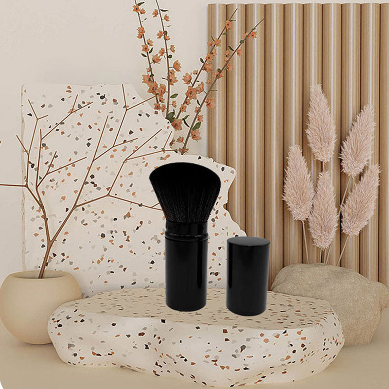Single Large Powder Brush Telescopic Brush Makeup Brush Recommended Mushroom Brush Makeup Tool Mushroom Head Honey Dust Refresh Application Scenario