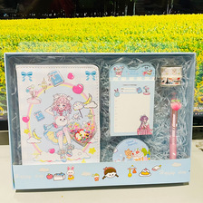 厂家批发32K手账本创意套装礼盒可爱少女心女生儿童生日礼物文具