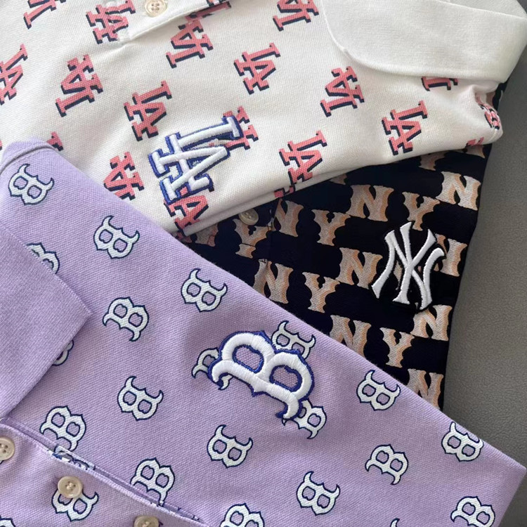 South Korea Fashion Brand New Summer Ladies Full Print Small Fresh Mid-Length Women's Mlb Polo Skirt details Picture