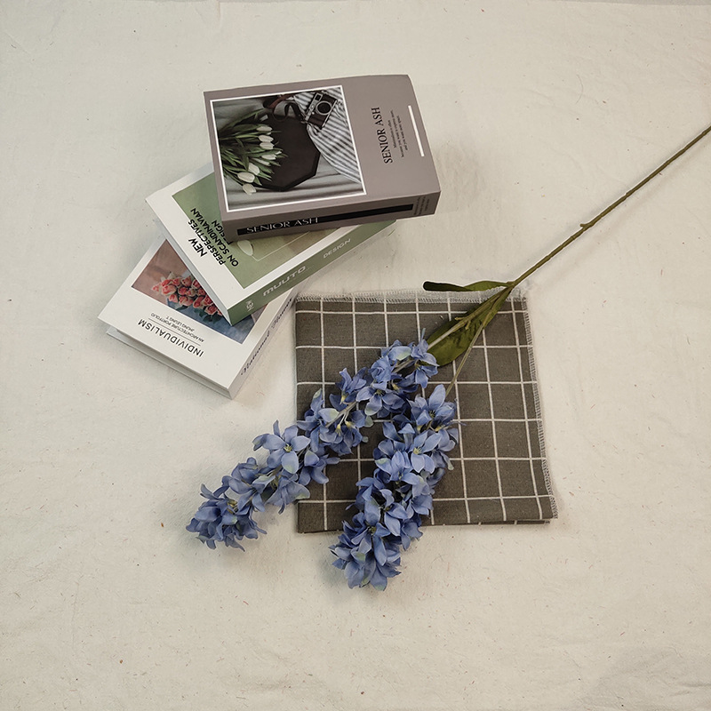 Other Simulated Handicrafts Hyacinth Big Fly Wedding Nordic Style Flocking Fake Flower Decoration Directly Supplied details Picture