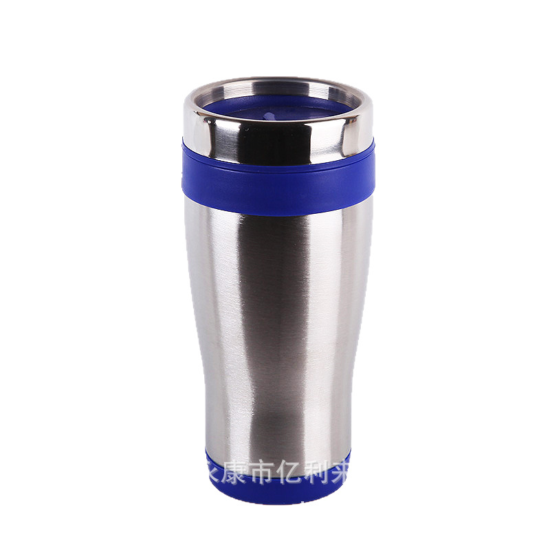 Foreign trade stainless steel double-layer 304 insulated cup, portable thickened coffee cup, car cup, large capacity with heat preservation Item Picture