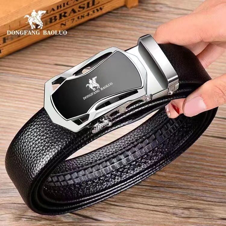 Wear-Resistant Leather Authentic Paul New Men's Belt Automatic Buckle Belt Fashion Casual All The Fashion Belt details Picture
