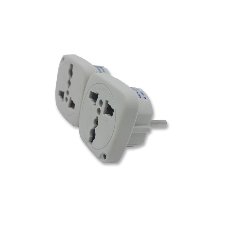 Manufacturers Direct Sales Of White Copper Foot Household Industry Cross-Border European Standard European Regulations Travel Multi-Function Power Adapter Plug details Picture