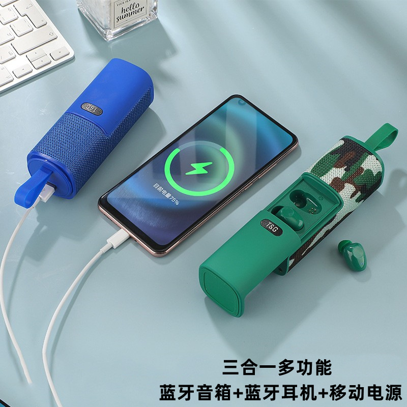 Crossover blast TG807 en el oído inalámbrico TWS ambos oídos estéreo deportes de una pieza auriculares bluetooth pequeño altavoz