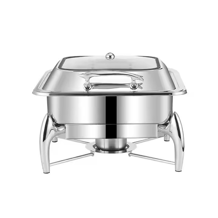 Cross-Border Stainless Steel Buffet Stove Hotel Restaurant Food Heating Container Hydraulic Electric Heating Visual Buffy Stove