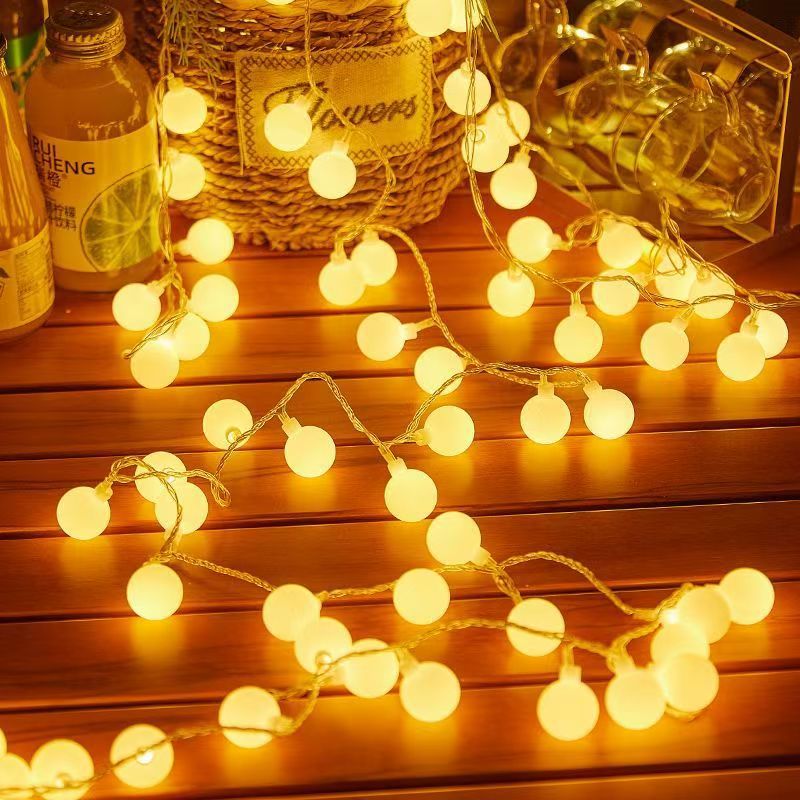 Star lights, led small colored lights, light strings, solar outdoor camping atmosphere lights, Christmas stall decoration, flashing light strings Specification image