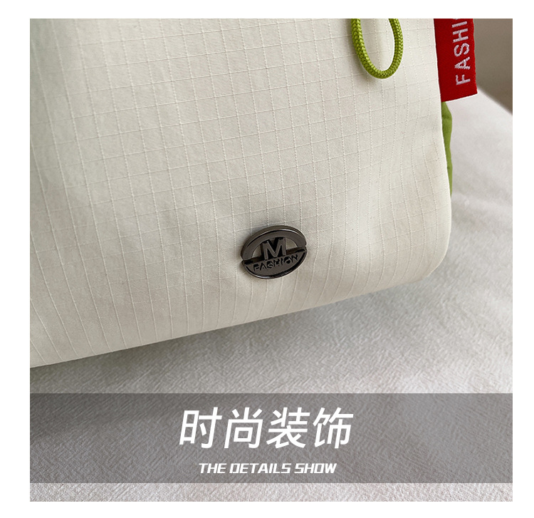 跨境韩版包包女2025新款防水尼龙包时尚新月包百搭轻便斜跨包详情6