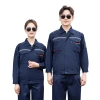 Henglu summer acid and alkali resistant and anti-static work clothes printed men's long-sleeved thin corrosion-resistant sulfuric acid chemical plant labor protection clothing Item Picture