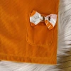 A three-piece set of foreign trade girls' dress, headscarf, sweet and cute three-dimensional bow, pumpkin shoulder strap and flying sleeves Application Scenario