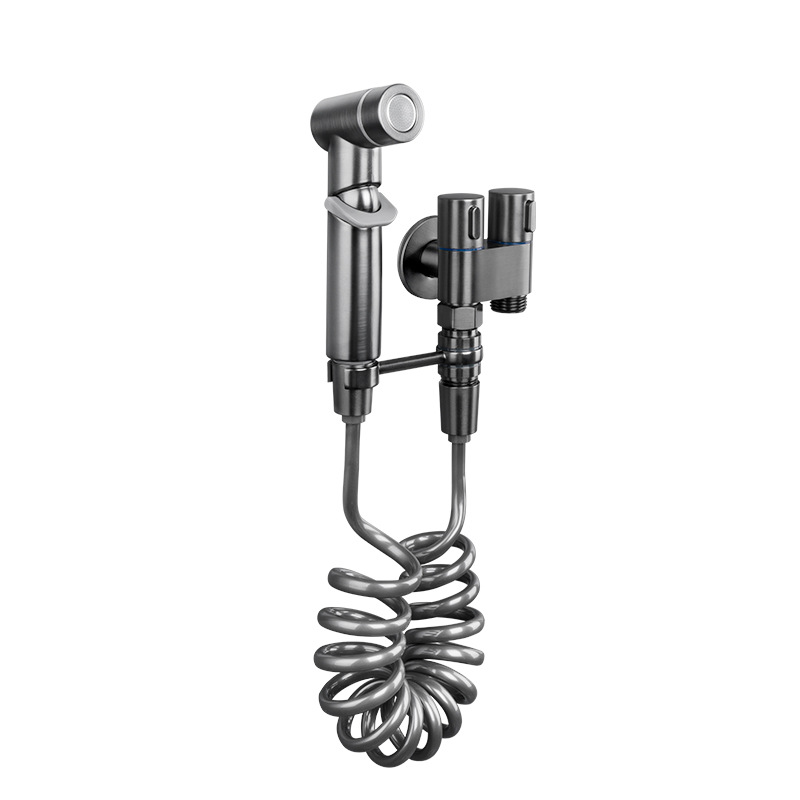 Toilet Spray Gun Bathroom All Copper Woman Washer Spray Gun Hotel Into The Wall Spray Gun Toilet Companion Toilet Corner Valve Application Scenario