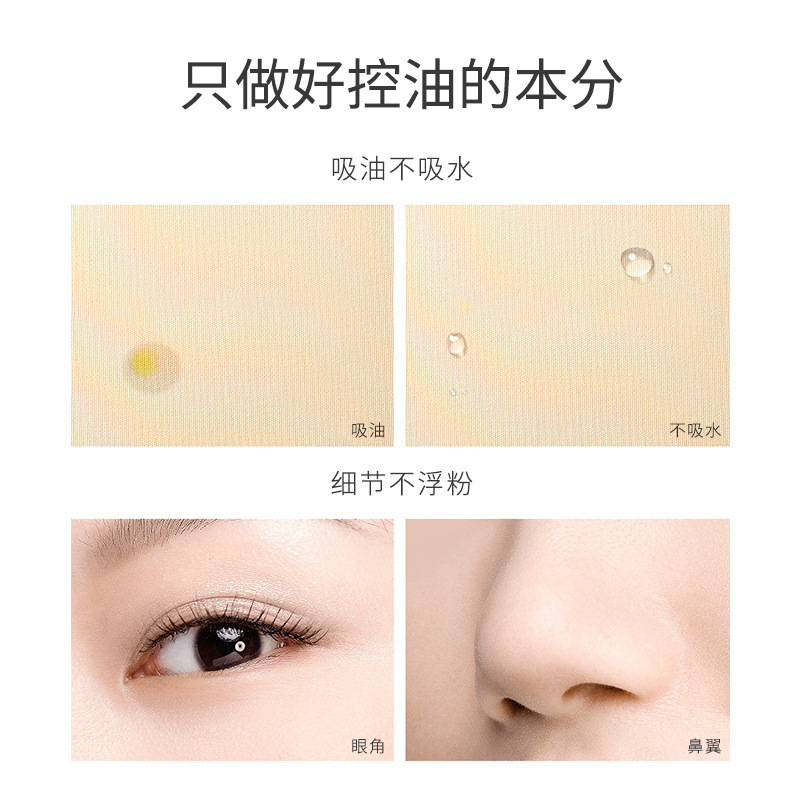 Heres Down Veil Soft Mist Powder Set Oil Control Waterproof Lasting Dry Skin Concealer Wet And Dry Women details Picture