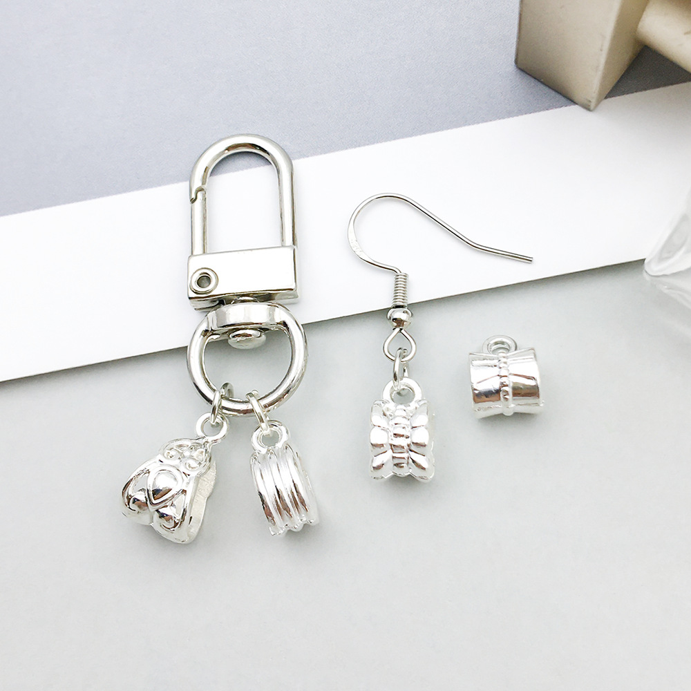 1 new style of ancient silver alloy simulation retro style hollowed-out three-way pendant pendant diy accessory pic 4