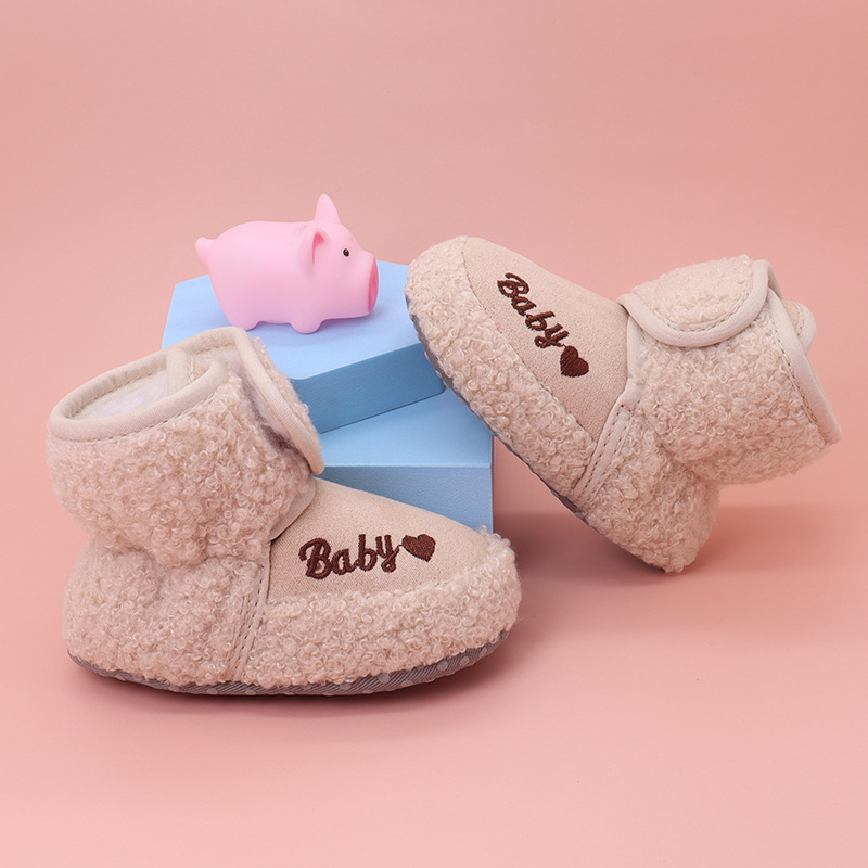 Baby Walking Shoes Autumn And Winter Soft Soled Snow Boots Plus Cashmere Warm Boys And Girls Baby 2022 New Children's Shoes details Picture