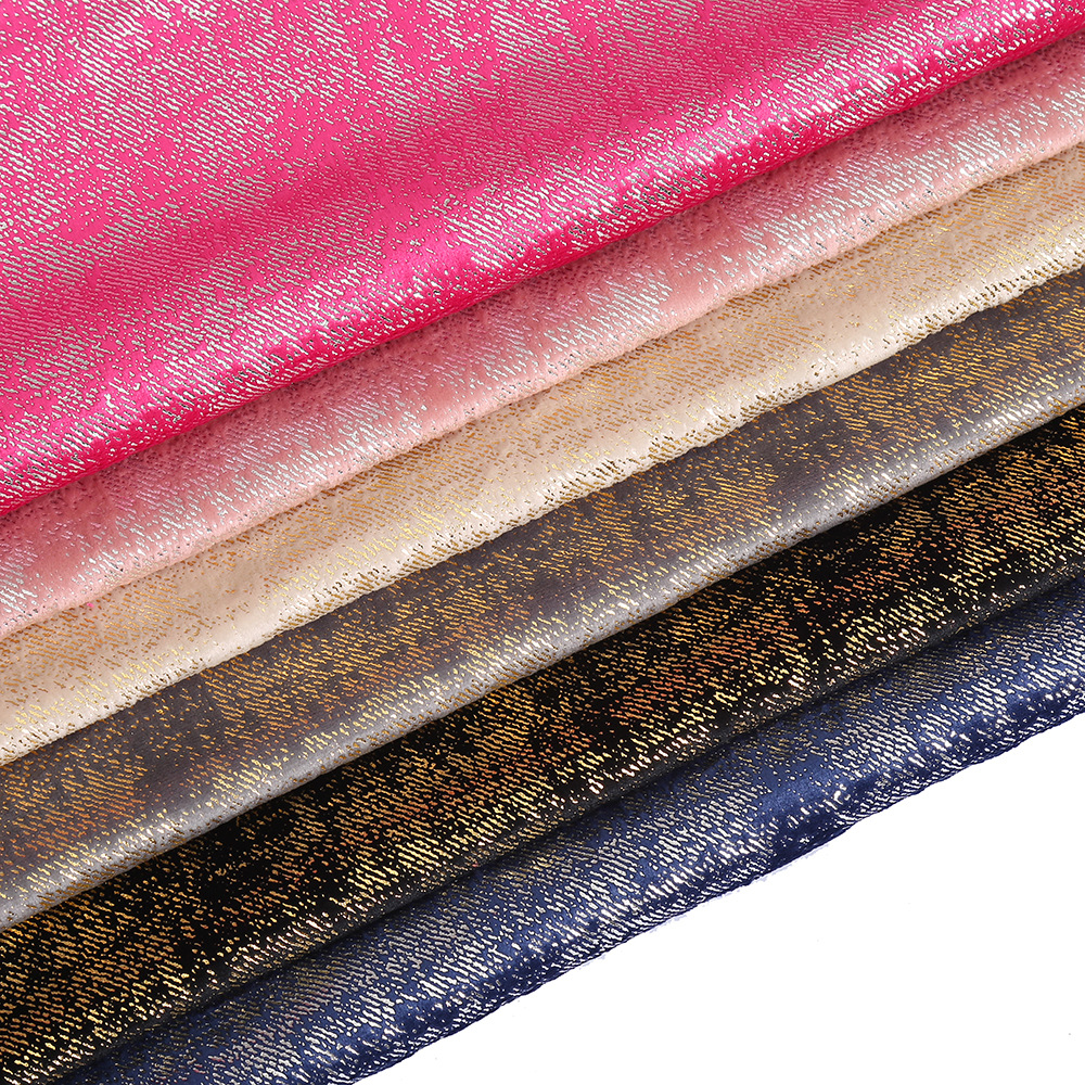 pvc artificial leather, small denim texture leather cosmetic bag fabric, colorful velvet and gold-embossed leather manufacturer wholesale