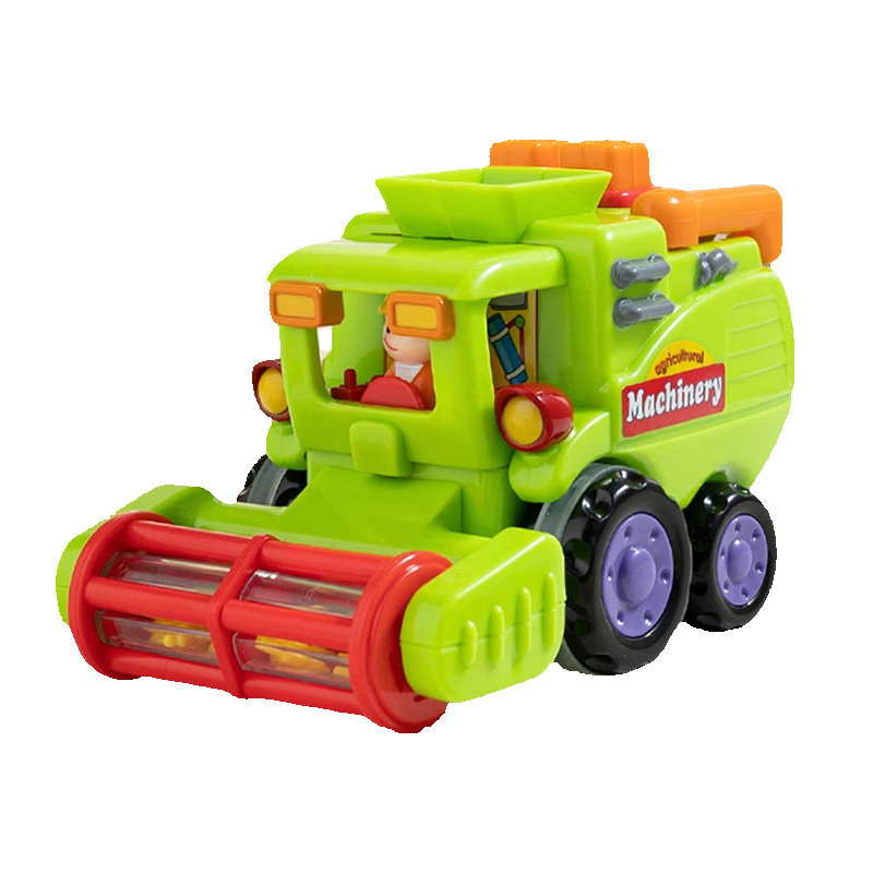 Huile Children's inertial Engineering Vehicle, Boys' toy car, Mixer Truck, Sweeper and Harvester Set Model DS102 Item Picture