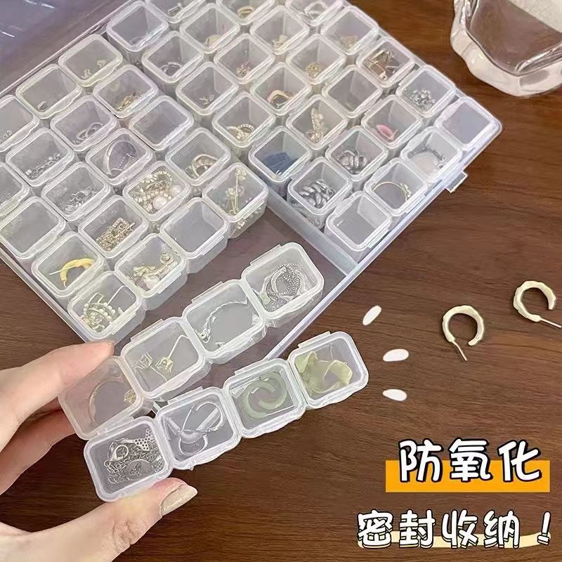 56 GRS de gran capacidad joyería uñas adornos caja de almacenamiento a prueba de polvo antioxidante multifuncional dormitorio estudiantil almacenamiento y organización Application Scenario