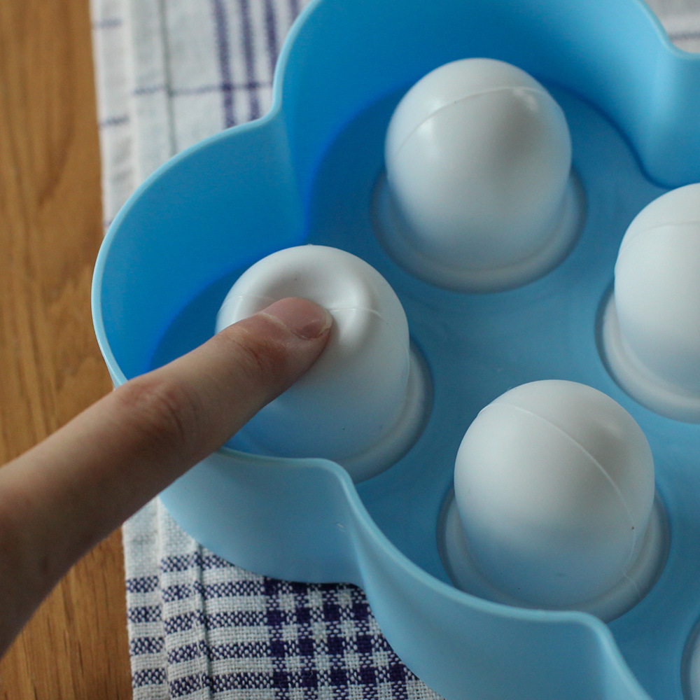 6-piece ice cream silicone mold, children's DIY mini ice lolly mold, homemade ice lolly model, Popsicle ice cream ball ice cube tray Specification image