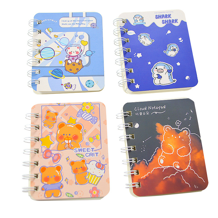Oil Painting Landscape A7 Coil This Cute Stationery Student Diary Mini Portable Office Notepad Notepad Item Picture