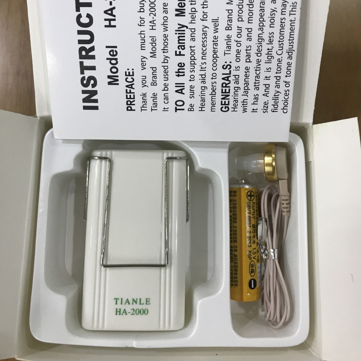 Cross-border exclusive HA-2000 hearing AIDS for the elderly, box-type hearing AIDS, small mini sound amplifiers Specification image