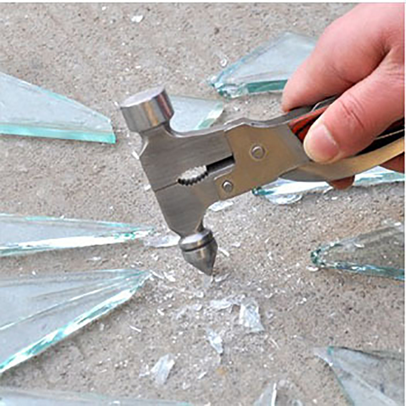 Safety hammer outdoor tool multi-functional car safety rescue hammer with axe window breaker details Picture