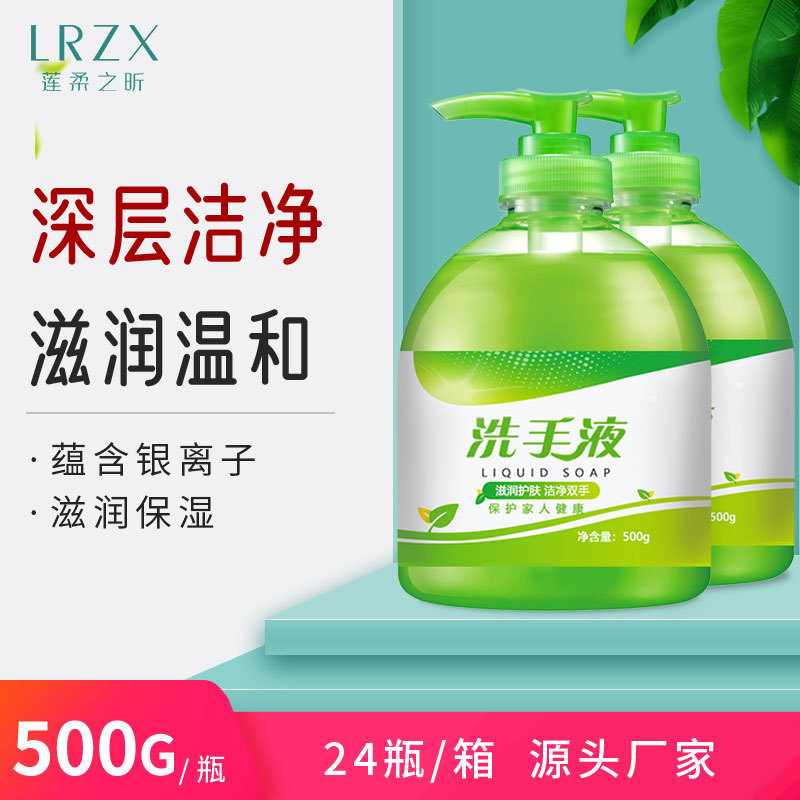 厂家批发低价500ml抑菌洗手液泡沫家用按压式儿童消毒芦荟洗手液