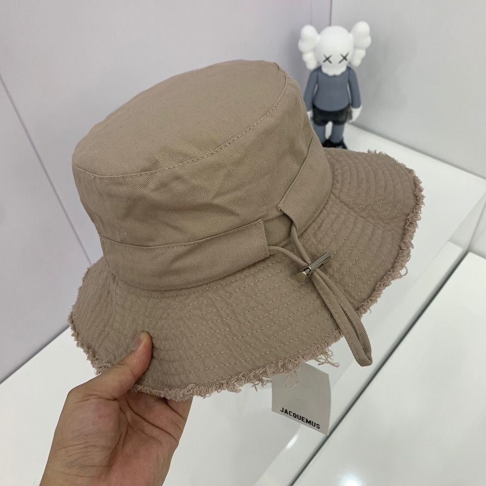 Internet-famous UV protection beach sun letter fisherman hat, summer sun protection and shade hat, basin hat, vacation fringed hanging rope Specification image