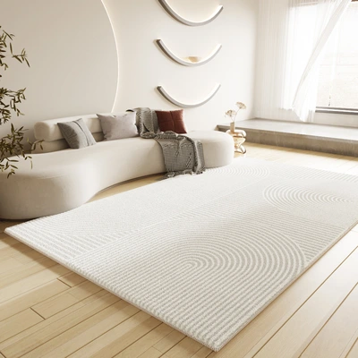 Modern simple living room carpet floor mat light luxury senior bay window tea table blanket bedroom full shop with non-slip bedside blanket thumbnail